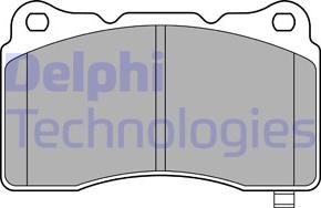 Delphi LP3575 - Kit pastiglie freno, Freno a disco autozon.pro