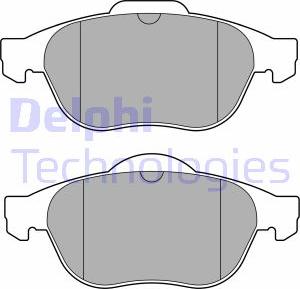 Delphi LP3691 - Kit pastiglie freno, Freno a disco autozon.pro