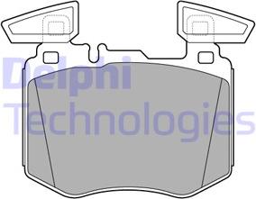 Delphi LP3642 - Kit pastiglie freno, Freno a disco autozon.pro