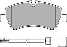 Delphi LP3619 - Kit pastiglie freno, Freno a disco autozon.pro