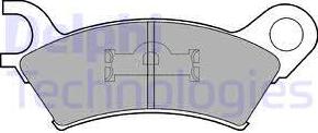 Delphi LP361 - Kit pastiglie freno, Freno a disco autozon.pro