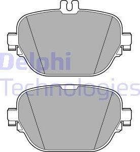 Delphi LP3689 - Kit pastiglie freno, Freno a disco autozon.pro