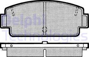 Delphi LP363 - Kit pastiglie freno, Freno a disco autozon.pro