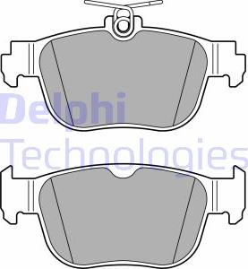 Delphi LP3674 - Kit pastiglie freno, Freno a disco autozon.pro