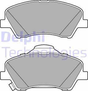 Delphi LP3678 - Kit pastiglie freno, Freno a disco autozon.pro