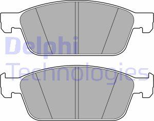 Delphi LP3672 - Kit pastiglie freno, Freno a disco autozon.pro