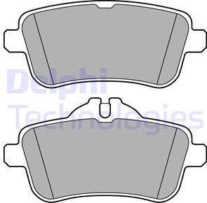 Delphi LP3159 - Kit pastiglie freno, Freno a disco autozon.pro