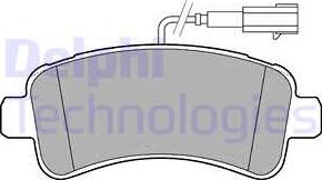 Delphi LP3185 - Kit pastiglie freno, Freno a disco autozon.pro