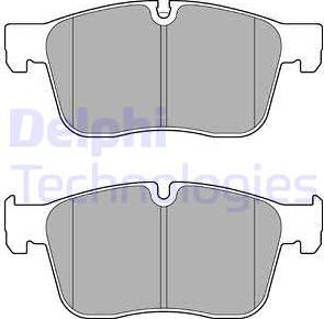 Delphi LP3187 - Kit pastiglie freno, Freno a disco autozon.pro