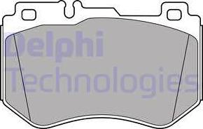 Delphi LP3137 - Kit pastiglie freno, Freno a disco autozon.pro