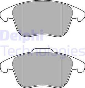 Delphi LP3175-18B1 - Kit pastiglie freno, Freno a disco autozon.pro