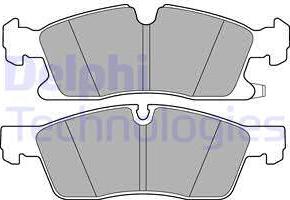 Delphi LP3173-18B1 - Kit pastiglie freno, Freno a disco autozon.pro