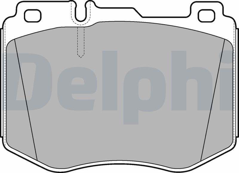 Delphi LP3172-17B1 - Kit pastiglie freno, Freno a disco autozon.pro