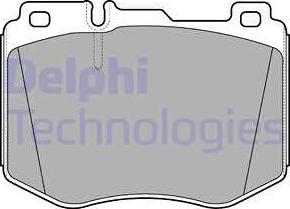 Delphi LP3172 - Kit pastiglie freno, Freno a disco autozon.pro