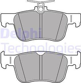 Delphi LP3391 - Kit pastiglie freno, Freno a disco autozon.pro