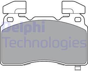 Delphi LP3366 - Kit pastiglie freno, Freno a disco autozon.pro