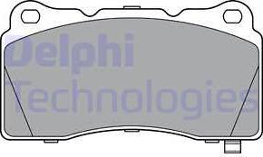 Delphi LP3362 - Kit pastiglie freno, Freno a disco autozon.pro