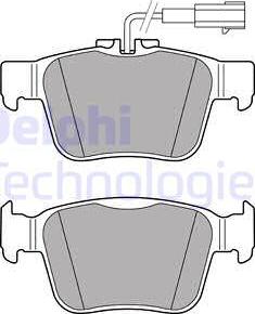 Delphi LP3311 - Kit pastiglie freno, Freno a disco autozon.pro