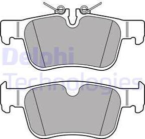 Delphi LP3312 - Kit pastiglie freno, Freno a disco autozon.pro