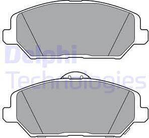 Delphi LP3385 - Kit pastiglie freno, Freno a disco autozon.pro