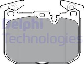 Delphi LP3383 - Kit pastiglie freno, Freno a disco autozon.pro