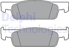 Delphi LP3387 - Kit pastiglie freno, Freno a disco autozon.pro