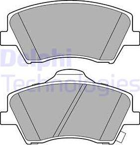 Delphi LP3264 - Kit pastiglie freno, Freno a disco autozon.pro