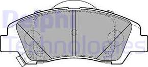 Delphi LP3265 - Kit pastiglie freno, Freno a disco autozon.pro