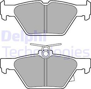 Delphi LP3268 - Kit pastiglie freno, Freno a disco autozon.pro