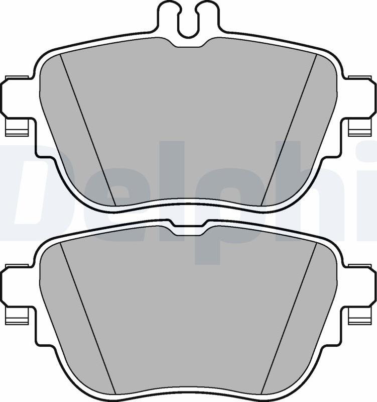 Delphi LP3262-17B1 - Kit pastiglie freno, Freno a disco autozon.pro