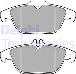 Delphi LP3288 - Kit pastiglie freno, Freno a disco autozon.pro