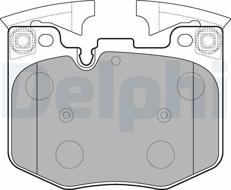 Delphi LP3235-17B1 - Kit pastiglie freno, Freno a disco autozon.pro