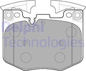 Delphi LP3235 - Kit pastiglie freno, Freno a disco autozon.pro