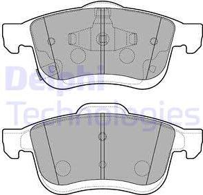 Delphi LP3220 - Kit pastiglie freno, Freno a disco autozon.pro