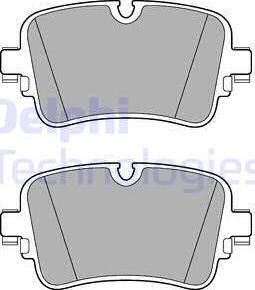 Delphi LP3274 - Kit pastiglie freno, Freno a disco autozon.pro