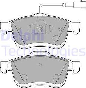 Delphi LP3270 - Kit pastiglie freno, Freno a disco autozon.pro