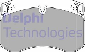 Delphi LP3728 - Kit pastiglie freno, Freno a disco autozon.pro