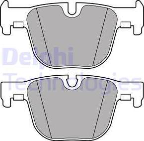 Delphi LP2494 - Kit pastiglie freno, Freno a disco autozon.pro