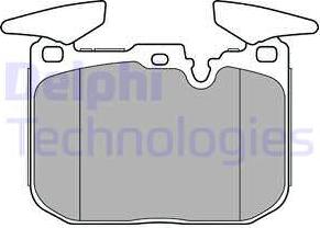 Delphi LP2449 - Kit pastiglie freno, Freno a disco autozon.pro