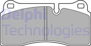 Delphi LP2448 - Kit pastiglie freno, Freno a disco autozon.pro