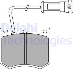 Delphi LP241 - Kit pastiglie freno, Freno a disco autozon.pro