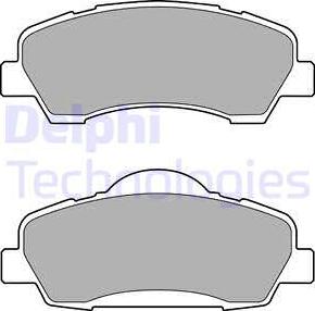 Delphi LP2485 - Kit pastiglie freno, Freno a disco autozon.pro