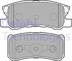 Delphi LP2483 - Kit pastiglie freno, Freno a disco autozon.pro