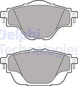 Delphi LP2509 - Kit pastiglie freno, Freno a disco autozon.pro