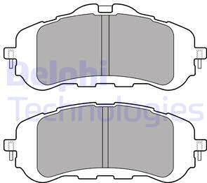 Delphi LP2506 - Kit pastiglie freno, Freno a disco autozon.pro