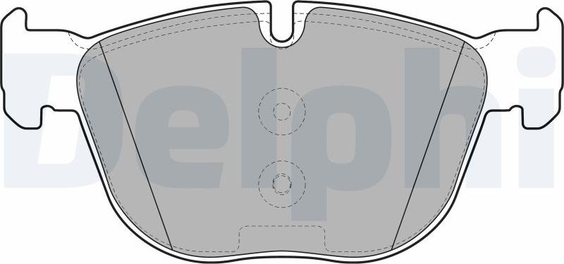 Delphi LP2090-17B1 - Kit pastiglie freno, Freno a disco autozon.pro