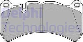 Delphi LP2053-18B1 - Kit pastiglie freno, Freno a disco autozon.pro