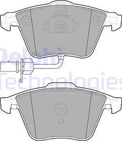 Delphi LP2032 - Kit pastiglie freno, Freno a disco autozon.pro