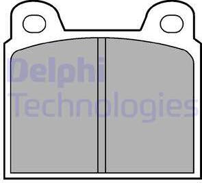 Delphi LP20 - Kit pastiglie freno, Freno a disco autozon.pro