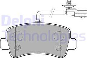 Delphi LP2191 - Kit pastiglie freno, Freno a disco autozon.pro